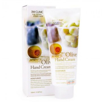Питательный крем для обветренной кожи рук с экстрактом оливы 3W CLINIC Olive Hand Cream