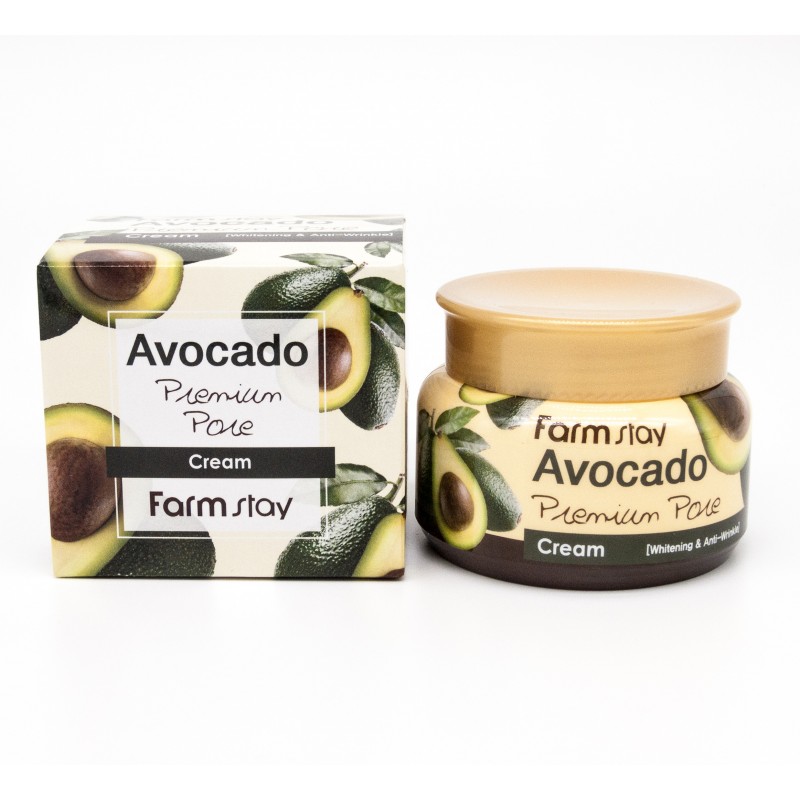 Farm Stay Avocado Premium Pore Cream 100g — Отбеливающий лифтинг — крем на основе экстракта авокадо 100г