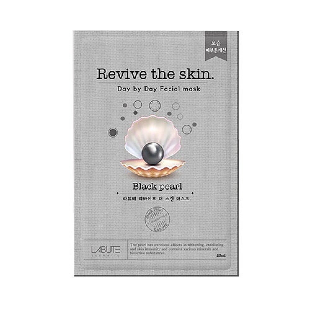 Тканевая маска LABUTE Revive the skin Pearl Mask (23 мл) с черным жемчугом