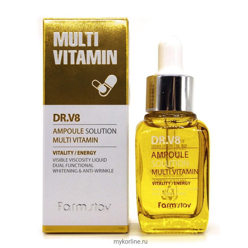 Farm Stay DR.V8 Ampoule Solution Multi Vitamin — Мультивитаминная ампула 30мл