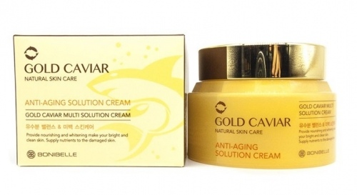 Антивозрастной многофункциональный крем с экстрактом икры Bonibelle Gold Caviar Multi Solution Cream — 80мл