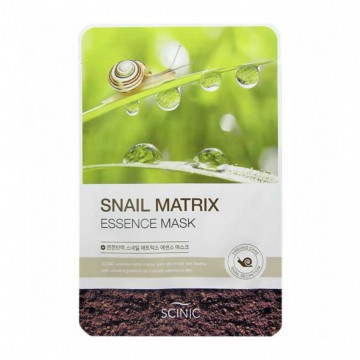 Обновляющая кожу тканевая маска с экстрактом улиточной слизи Scinic Snail Matrix Essense Mask