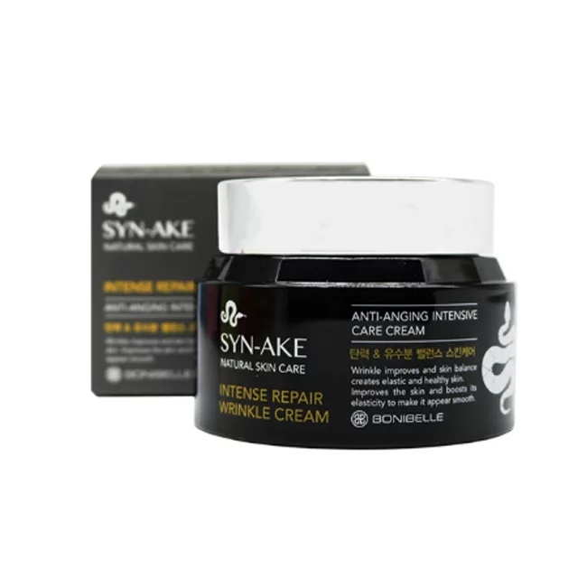 Bonibelle Syn-ake Intense Repair Wrinkle Cream Восстанавливающий крем с экстрактом змеиного яда 80мл