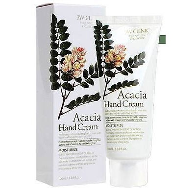 3W CLINIC Крем для рук увлажняющий с экстрактом АКАЦИИ Acacia Hand Cream, 100 мл
