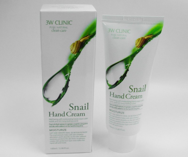 3W Clinic Moisturizing Hand Cream Увлажняющий крем для рук с экстрактом слизи улитки