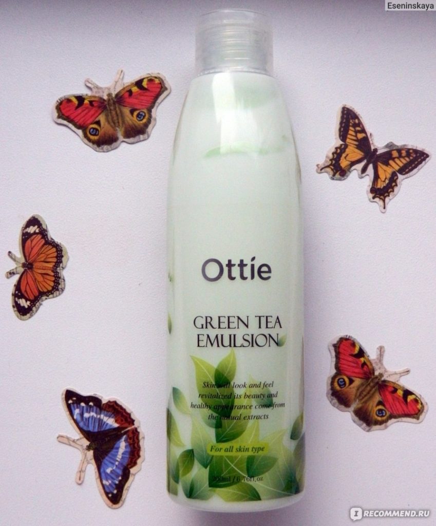 Эмульсия для лица Ottie Green Tea Emulsion с экстрактом зеленого чая