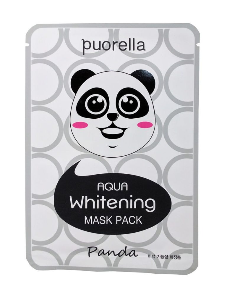 Puorella Aqua Осветляющая маска для лица Панда