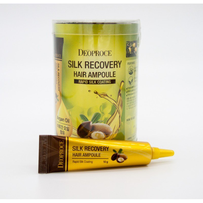 Deoproce Silk Recovery Hair Ampoule — Сыворотка для волос восстанавливающая  10 ml
