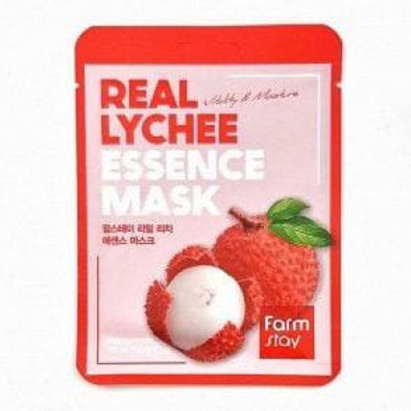 Тканевая маска с личи, FarmStay Real Lychee Essence Mask 23 ml