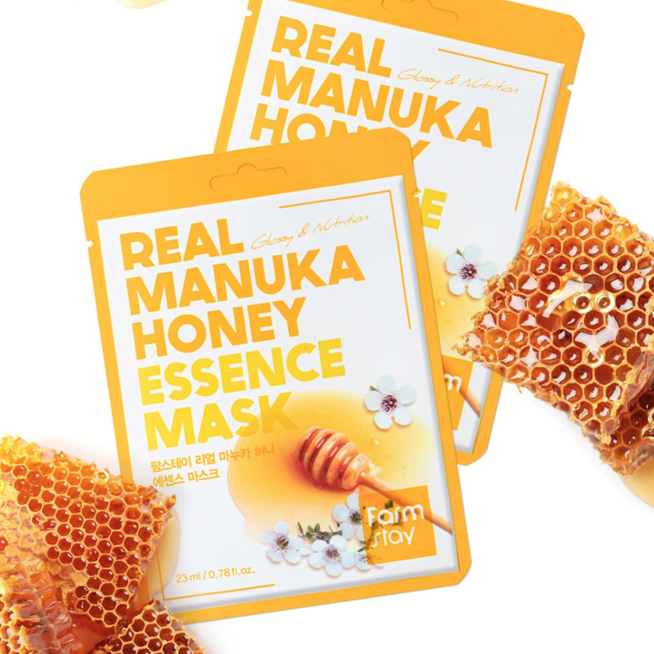 Farmstay Тканевая маска с экстрактом меда — Real Essence Mask Manuka Honey 23 мл