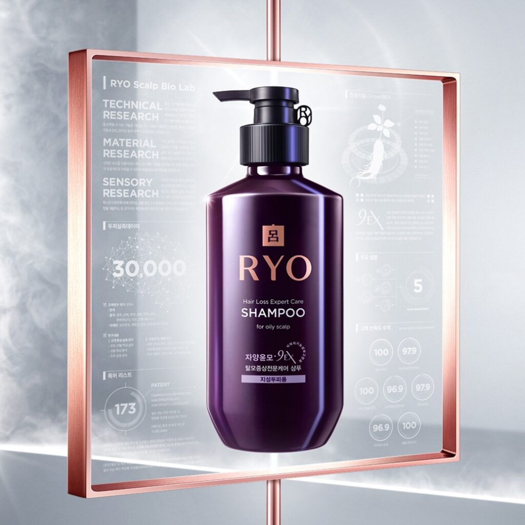 Шампунь для волос от выпадения для жирной кожи головы Ryo Hair Loss Expert Care Shampoo For Oily Scalp 400 ml