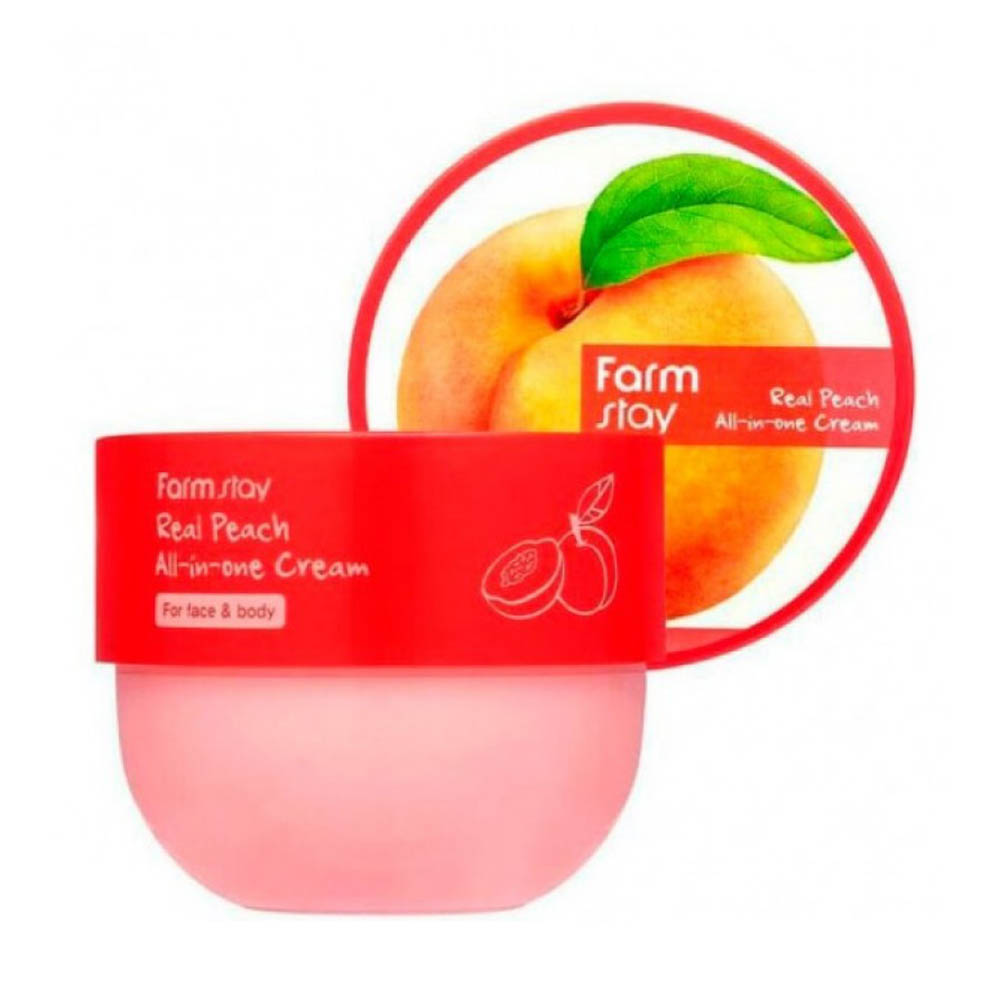 Многофункциональный крем с экстрактом персика FarmStay Real Peach All-In-One Cream