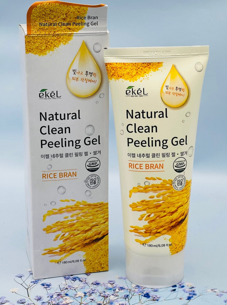Пилинг-гель для лица Ekel Peeling Gel Rice Bran Рисовые отруби (180 мл)