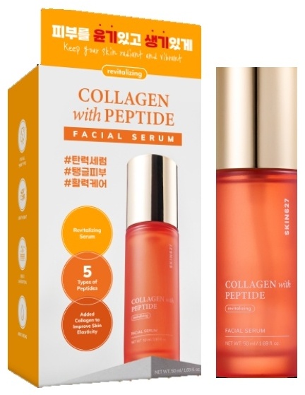 Сыворотка для лица с коллагеном и пептидами SKIN627 Collagen With Peptide Revitalizing Facial Serum 50 мл