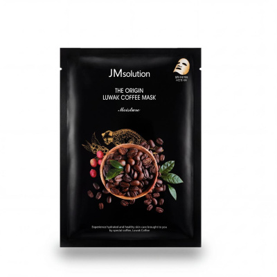 Тонизирующая тканевая маска с кофеином и копи-лювак JMsolution The Origin Luwak Coffee Mask