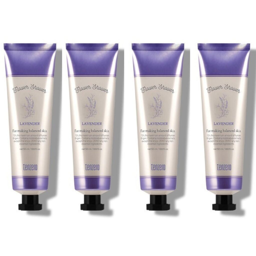 TENZERO Крем для рук и ногтей с ароматом лаванды Flower Shower Hand & Nail Cream Lavender 50мл
